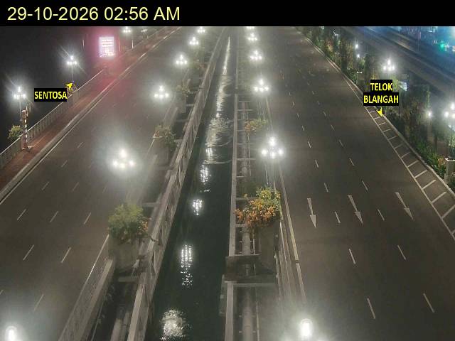 SENTOSA GATEWAY (TOWARDS SENTOSA) Traffic CCTV Camera, Updated On 29 Oct 2026, 2:06 AM