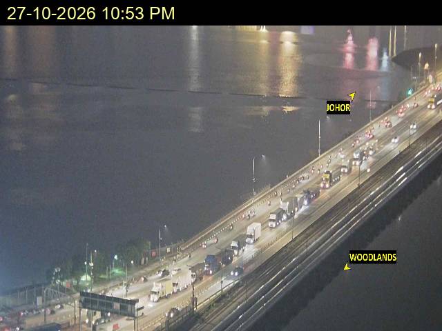 WOODLANDS CAUSEWAY Traffic CCTV Camera, Updated On 27 Oct 2026, 9:54 PM